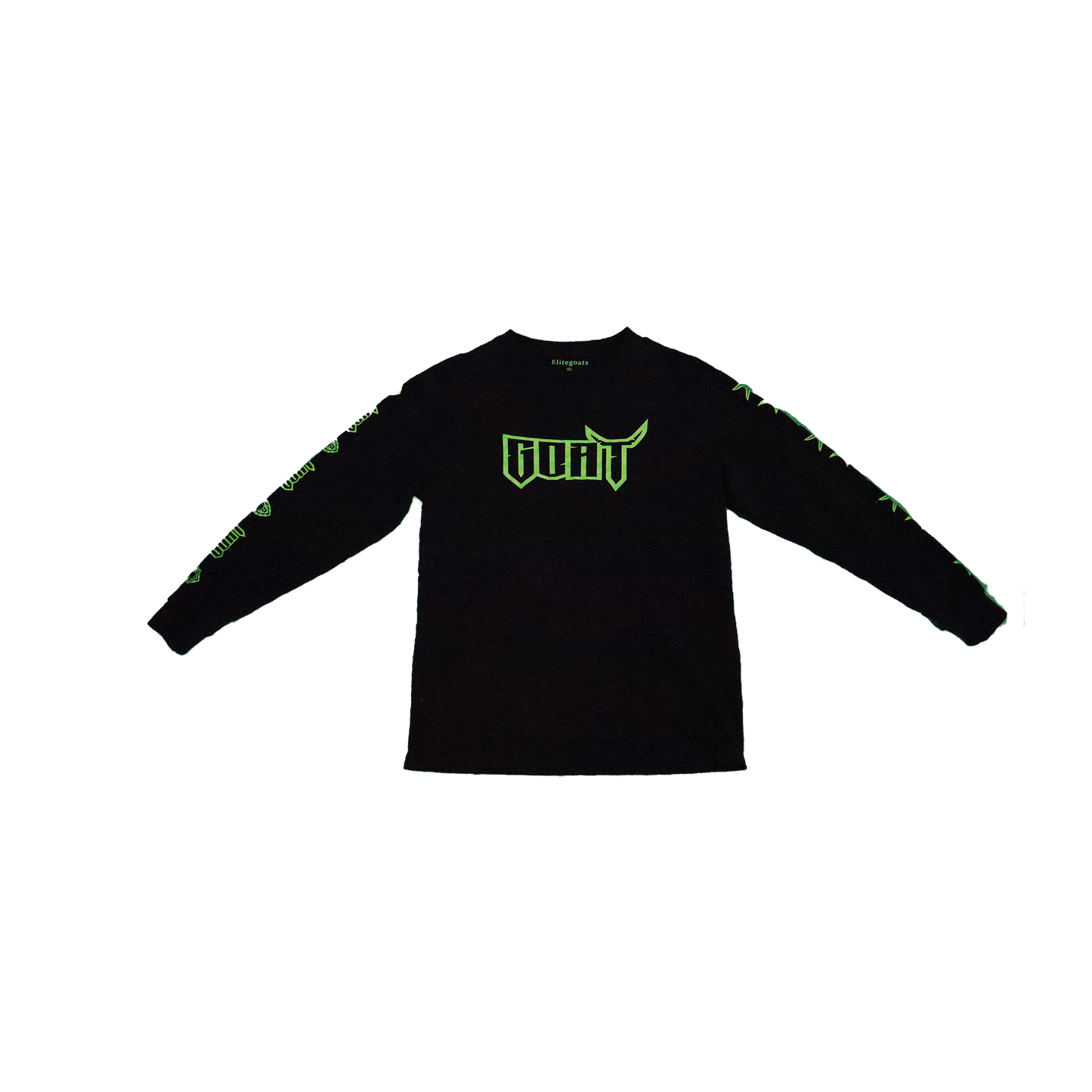 Long Sleeve Goat Shirt black and green