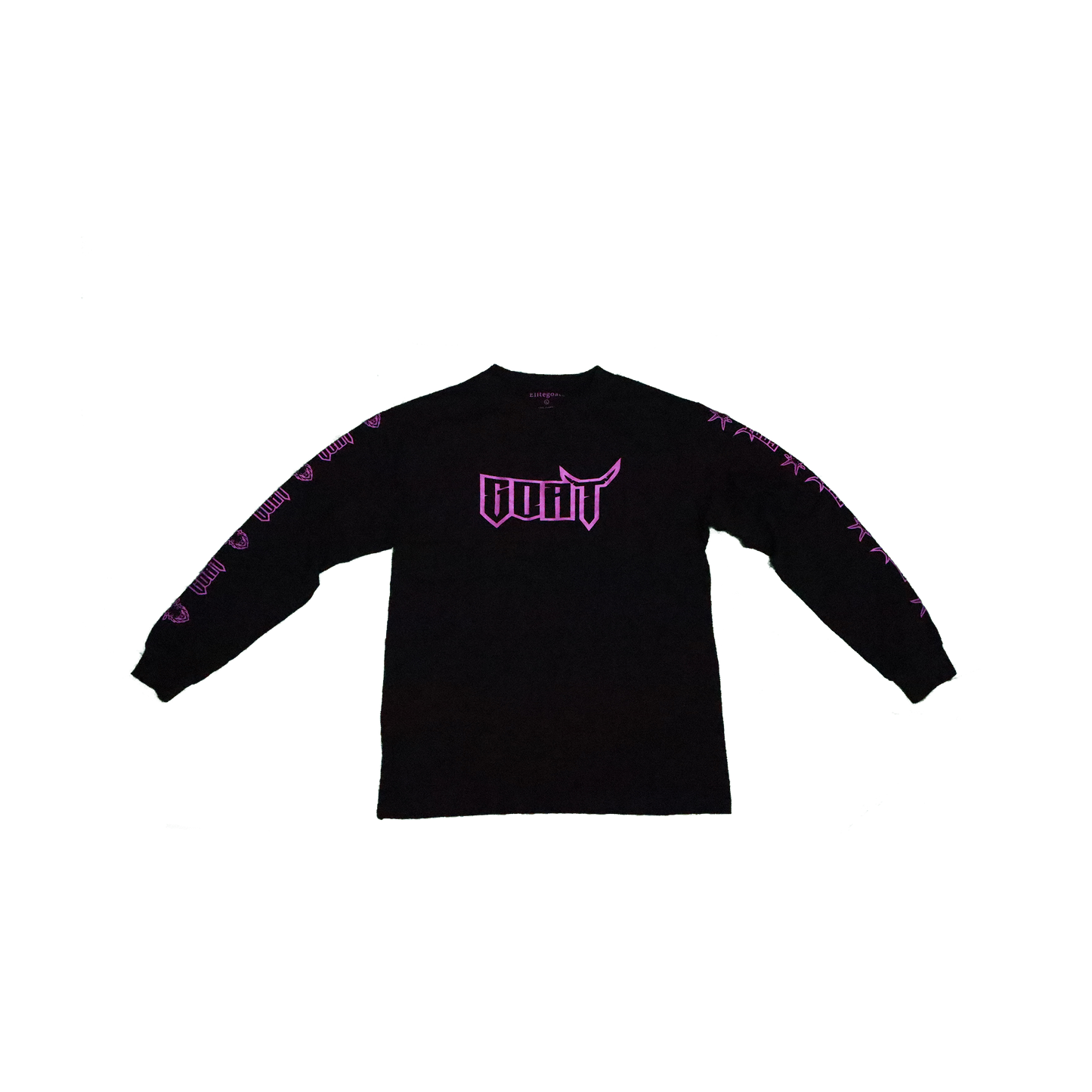 Long Sleeve Goat Shirt black and purple