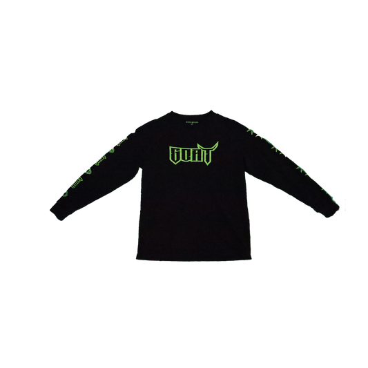 Long Sleeve Goat Shirt black and green