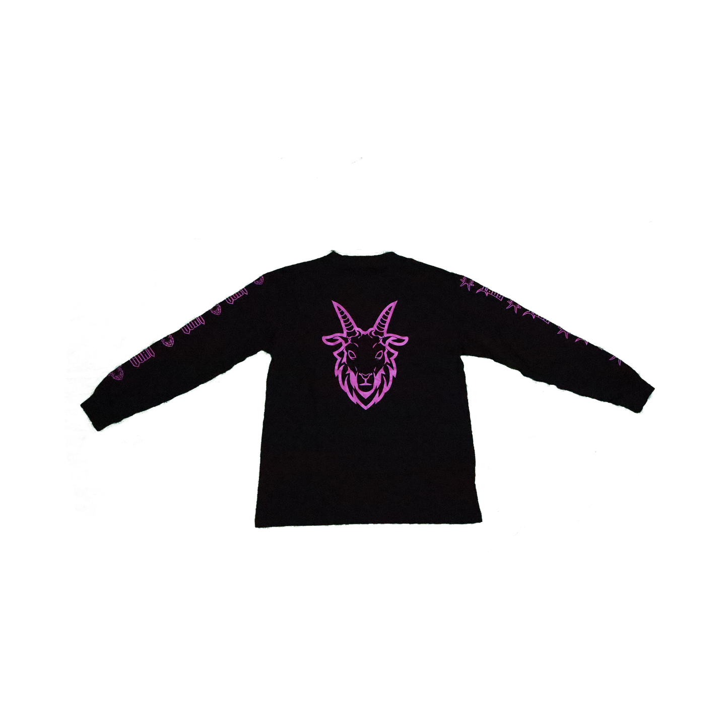 Long Sleeve Goat Shirt black and purple