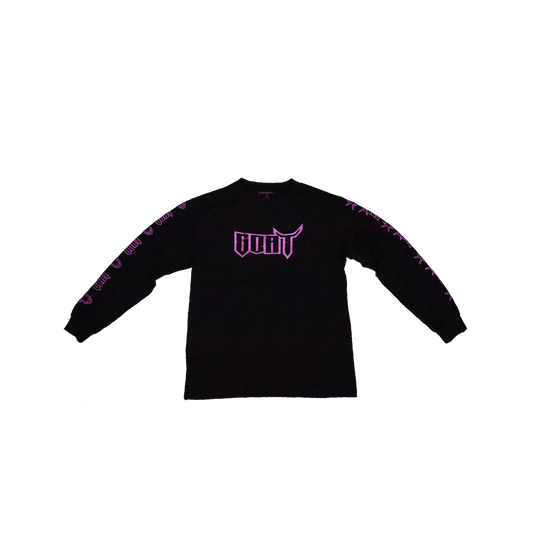 Long Sleeve Goat Shirt black and purple